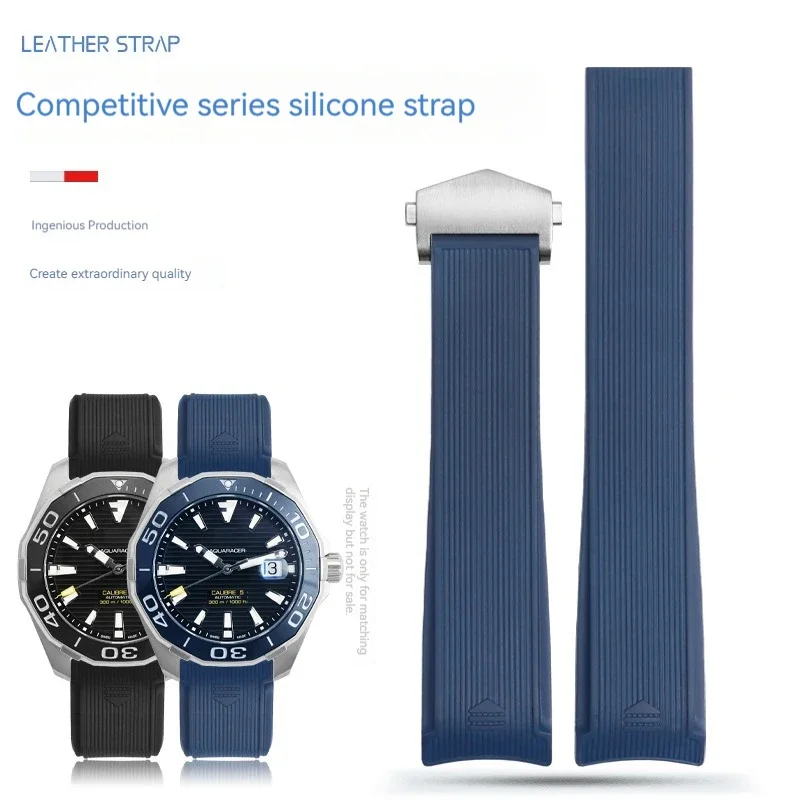 Cinturino In Gomma Naturale Di Alta Qualità Adatto Per Orologio Tag Heuer Aquaracer 300 500 Cinturino Subacqueo Cinturino Sportivo In Silicone 22Mm