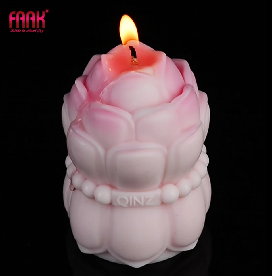 FAAK Low Temperature Sex Candle Drip wax Bdsm Sex Bed Flirting lotus Shape Hyacinth Fragrance Candle Erotic Games for Couple