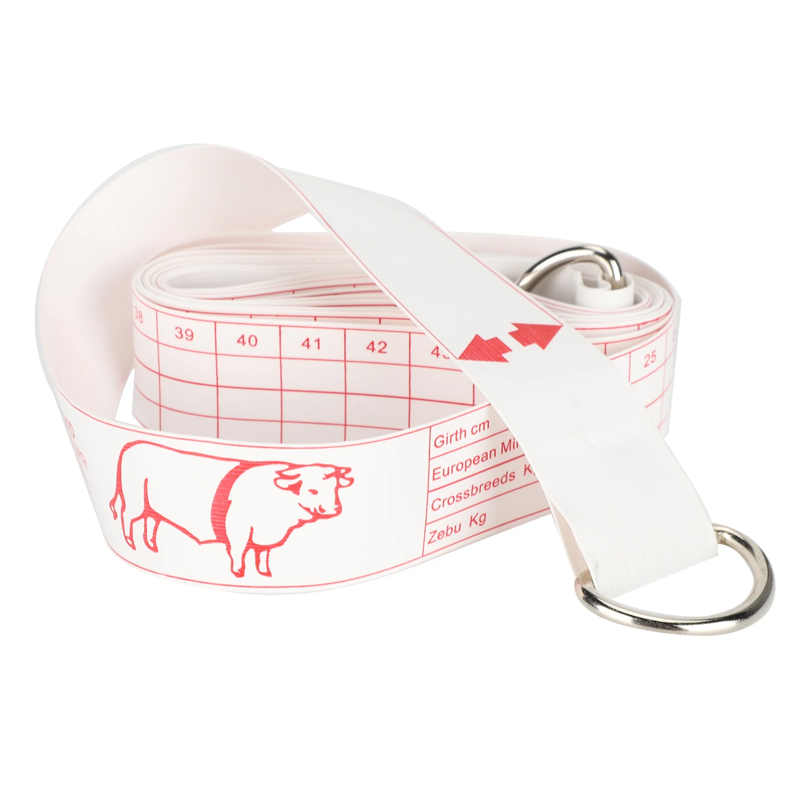 98.4in Cattle Tape Measure Bust Weight Contrast Ruler PVC Soft Body Measuring Ruler for Household Farm Supplies cattle measuring ruler