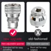 Universal sleeve 3/8 inch 10-19 mm Adjustable Hex universal Socket Torque Ratchet Wrench Head Spanner Sleeve Repair Tool 4