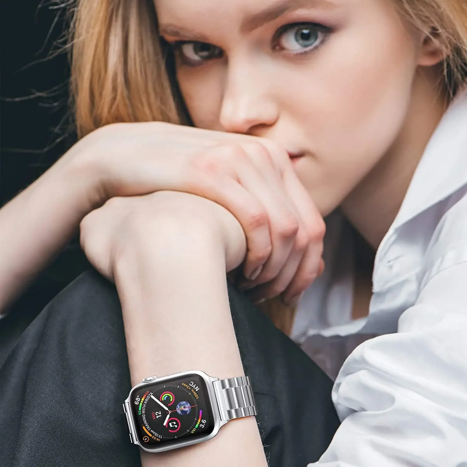 Stylish Stainless Steel Metal Strap