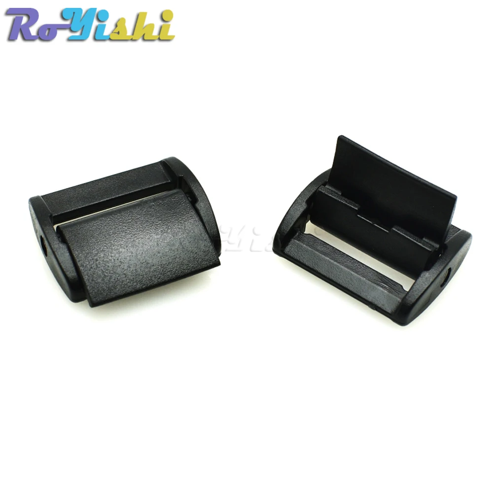 3/4 Stück/Packung 20mm (1/2 ") Kunststoff-Press gürtel Einstell schnallen Knebel clip Rucksack gurte Gurtband schwarz – Detail 2