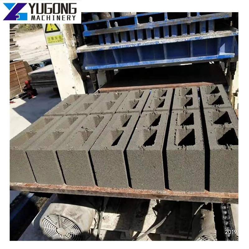 YG 하이 퀄리티 QT 완전 자동 유압 프레스, 중공 벽돌 제작 기계 판매, 4 -15