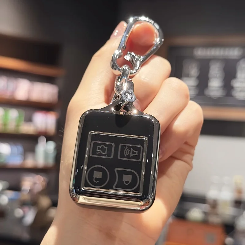 כיסוי fob מפתח עם keychain lanyard עבור מיקוד פורד חוקר כספית liner mazda 4 לחצנים מגן מפתח חכם מרחוק