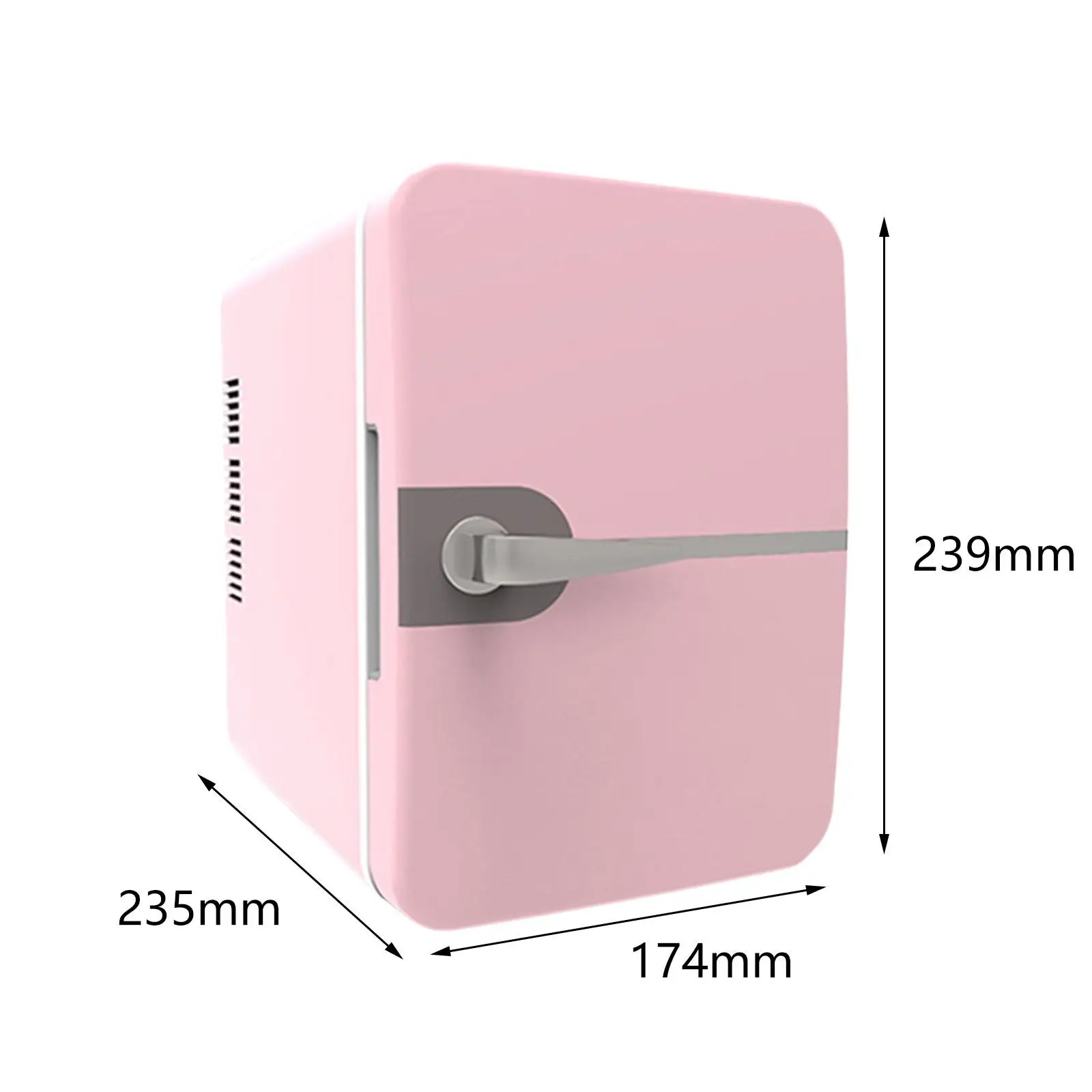 4L Mini Fridge Beverage Refrigerator Adjustable Temperature Valentines Day Gifts