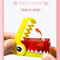 Faber-Castell Pencil Sharpener Green/Blue/Purple/Yellow Dinosaur Cute Cutting Stationery Manual Single Hole Pencil Sharpener 3