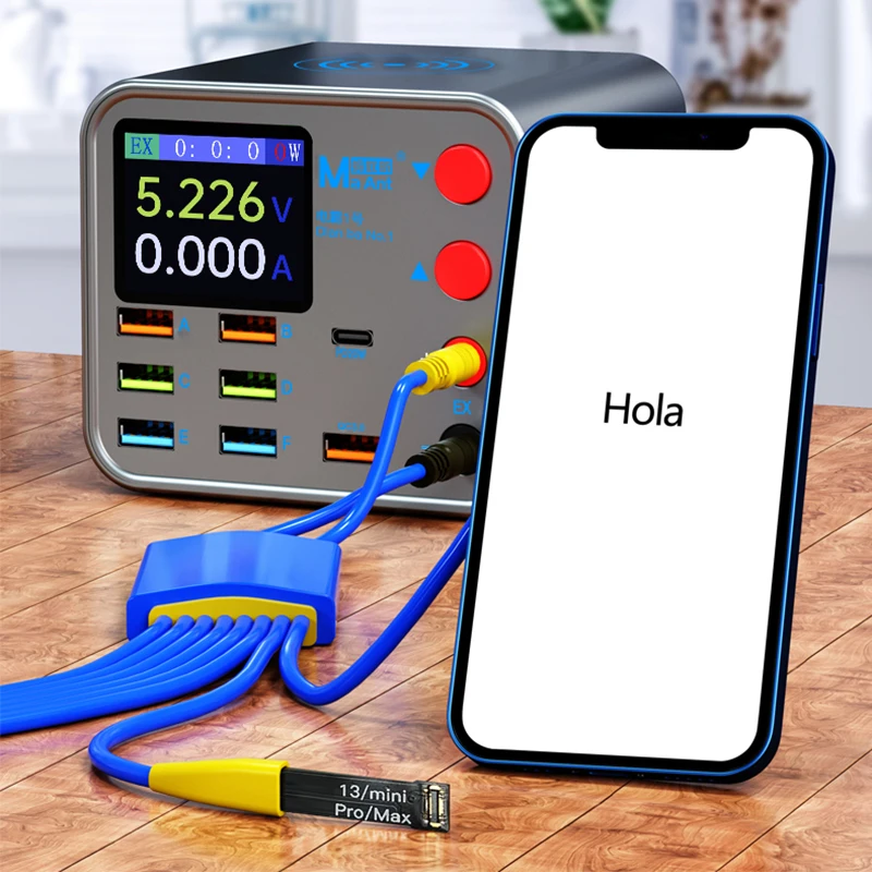 MA ANT DIANBA 1 Fast Charging 8-Port Wireless Charger 10W PD+QC3.0 Mobile Phone Startup Voltage Current Detecttion USB Charger