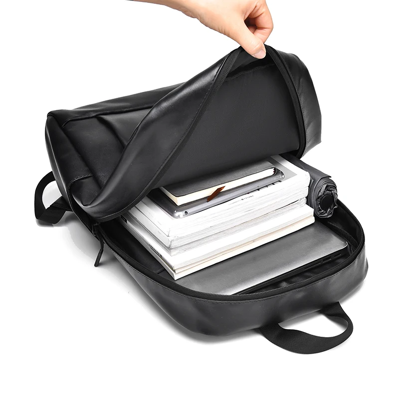 Men's Fashion Backpack Simple Designer Model Large Capacity Travel Backpack Wearable and Practical Men's Business Backpacks - 4