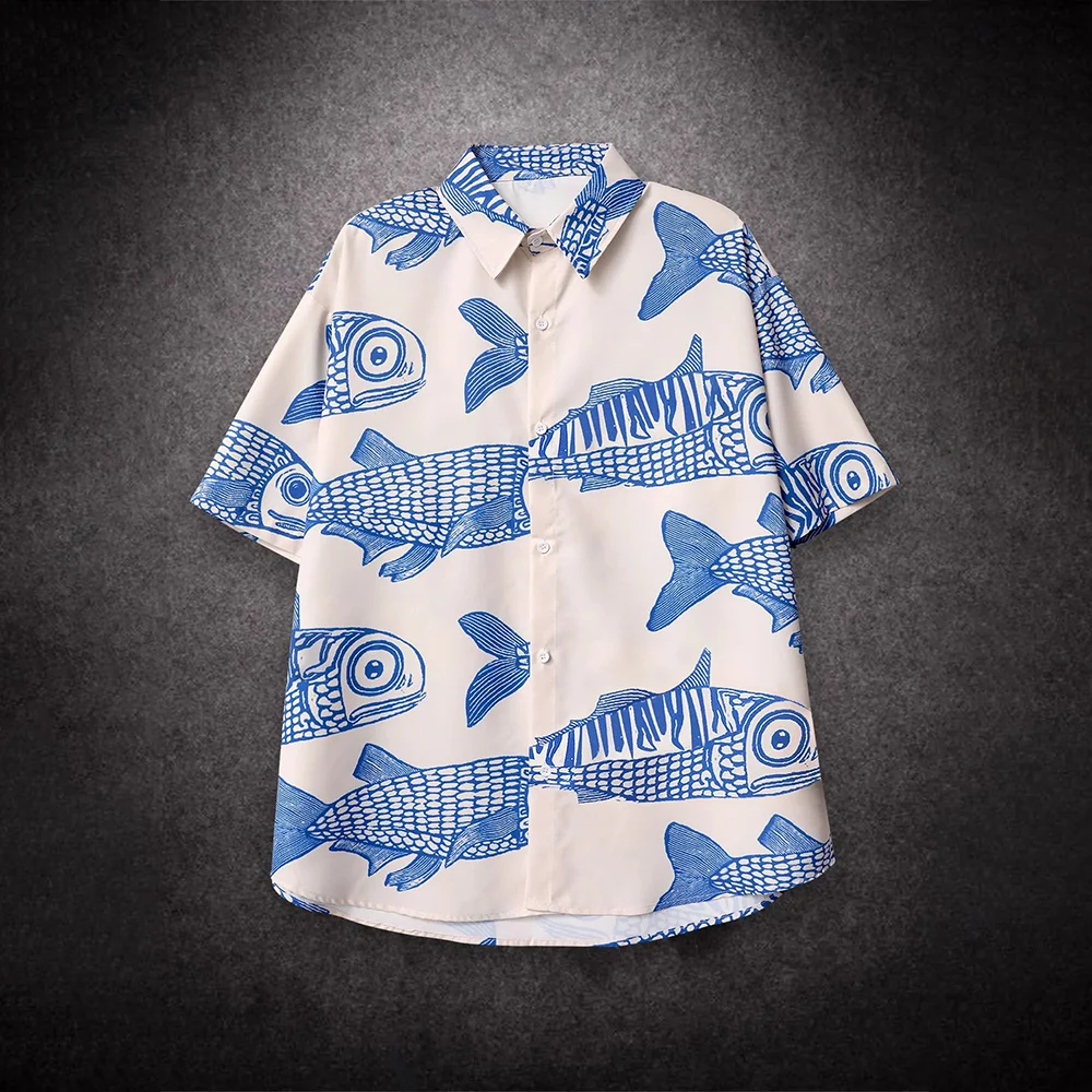 Модные мужские шорты в американском стиле большого размера с принтом виде