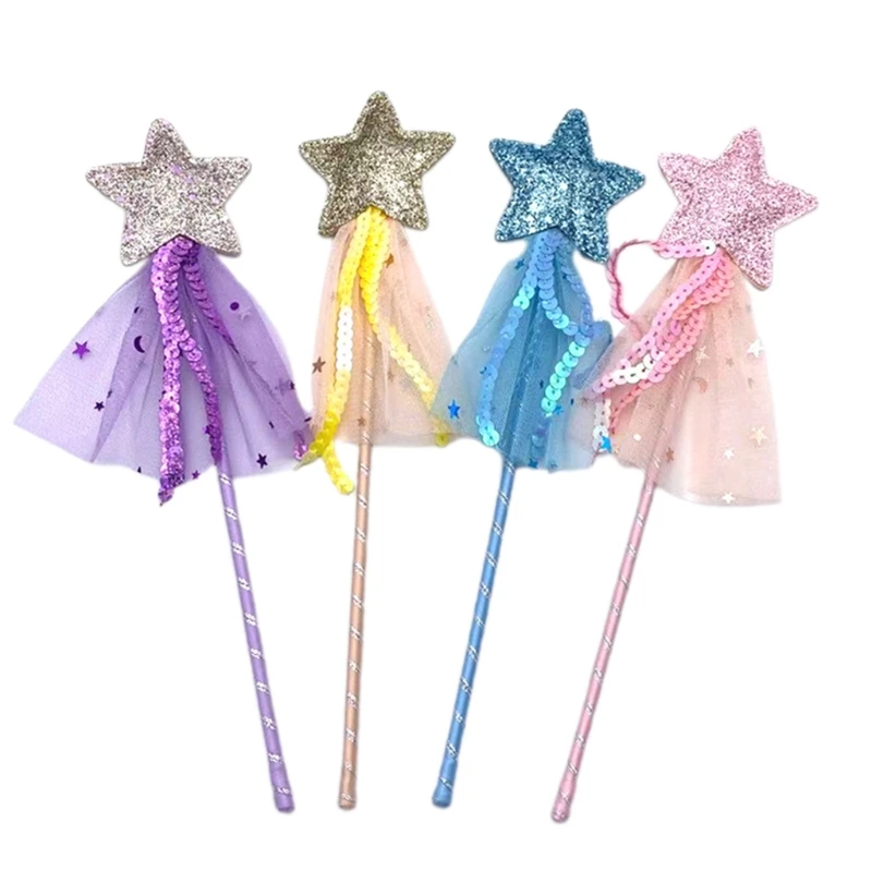 

for Creative Fairy 4 Pcs Wand Princess Wand for Girl's Elf Costume P