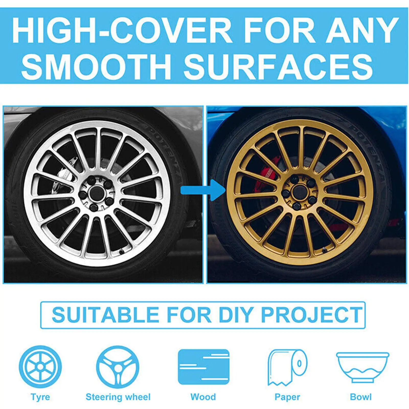 Waterproof Chrome Paint Marker for Car Wheel Repair