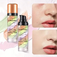 Crème anti-cernes à libération de presse à trois couleurs, crème éclaircissante pour base du visage, maquillage isolé 5