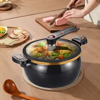 Micro-ocuiseur 1 pièce, émail mieux utilisé, nouvelle marmite à ragoût est une marmite qui cuise des aliments plus rapides, autocuiseur sûr, marmite à soupe 5