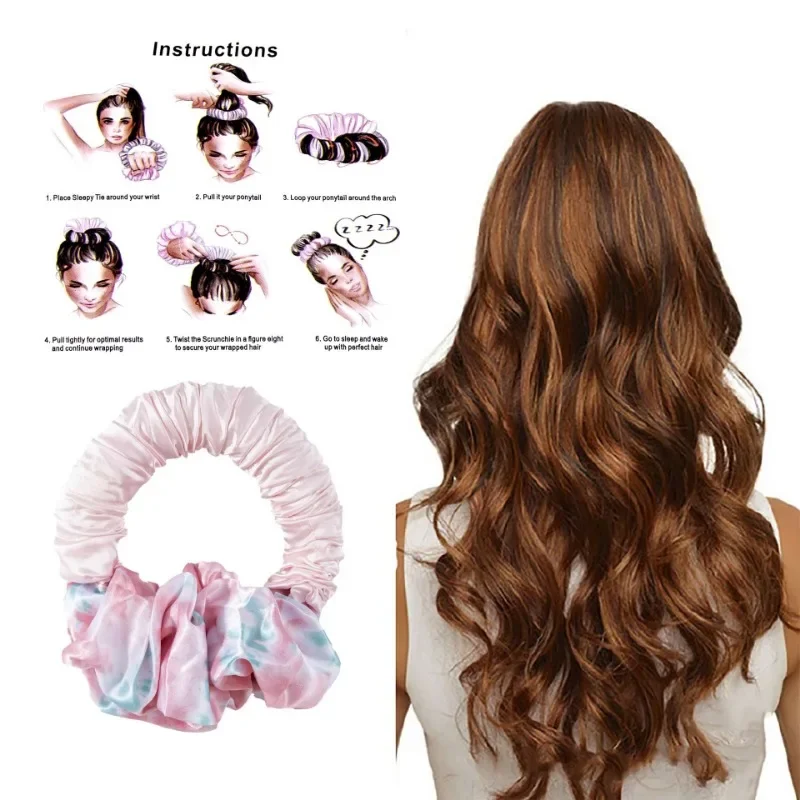 Bun Hair Tray Lazy Sleep No Heat Curling Iron with Sleep Curling Iron Large Hair Circle Curling Tool Naturally Do Not Need Perm