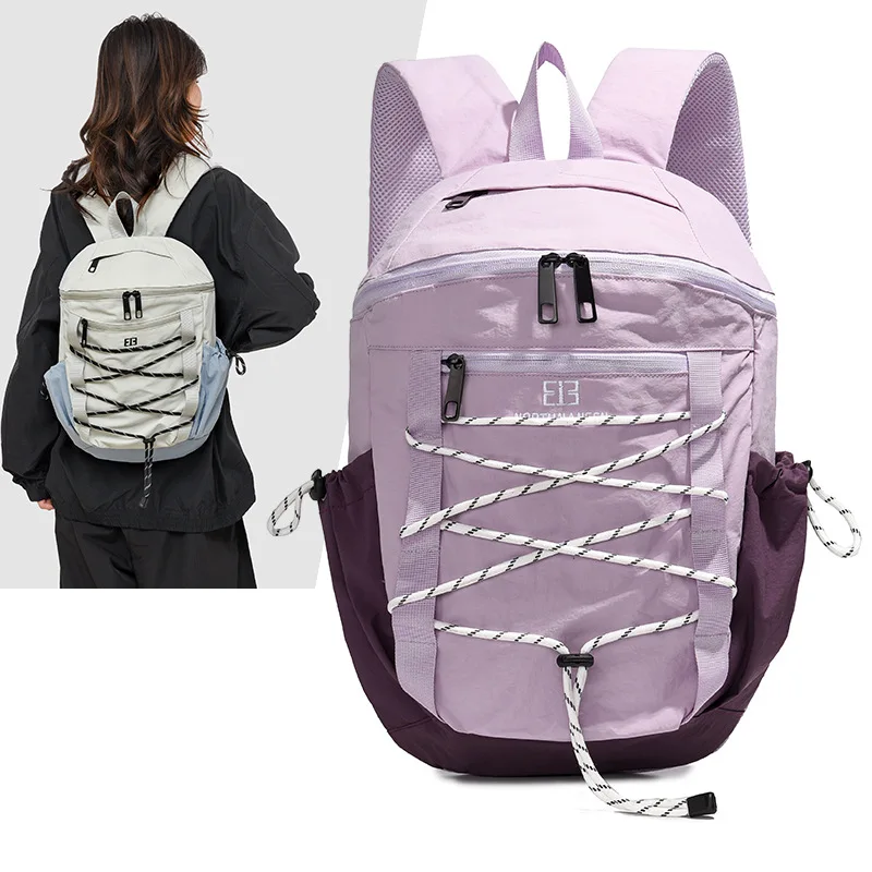 Outdoor Sports Backpack Large Capacity Casual Oxford Cloth Double Shoulder Bag for Travel New Style