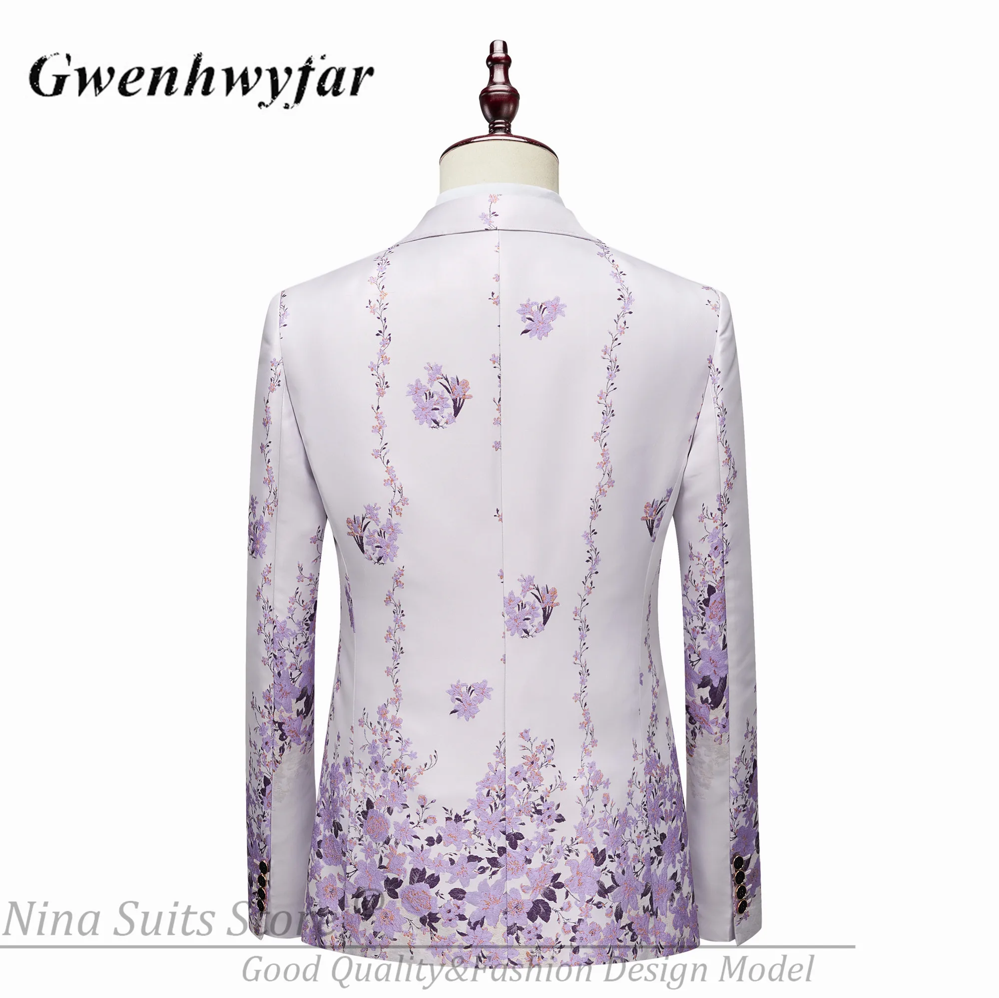 Mens Suit Men Suits Blazer 3 Pieces Formal Party Costume
