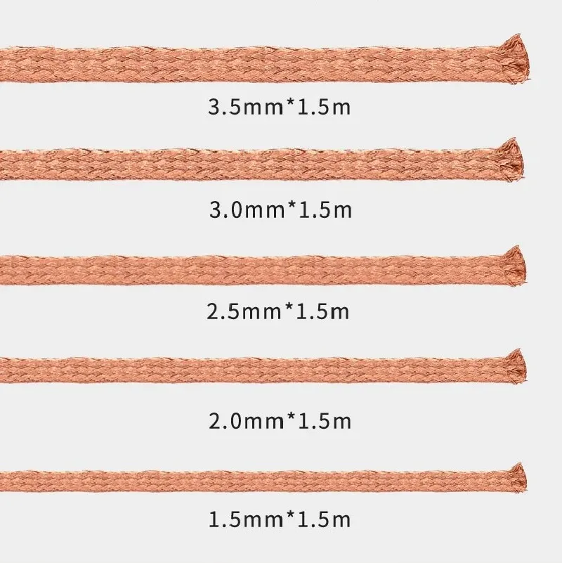 10pcs/lot MECHANIC Solder Wick Remover Desoldering Wire 1.5/2.0/2.5/3.0/3.5mm Desoldering Braid BGA Soldering Repair Tools