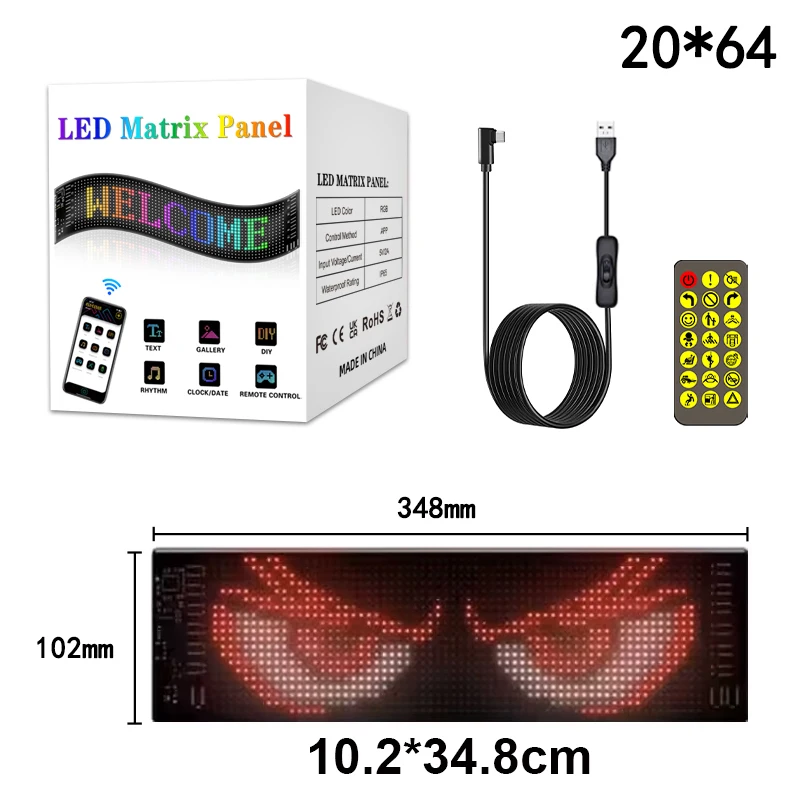ตัวเลือกสินค้า แผงจอแสดงผล LED 3D บลูทูธ สร้างสรรค์ Graffiti ได้ทันที