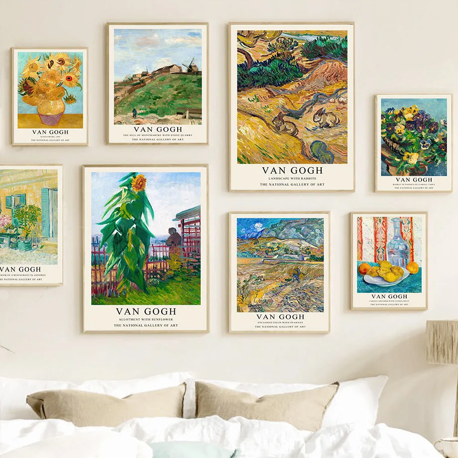 Van Gogh Oil Painting Landscape Canvas Poster - Artistic Wall Art