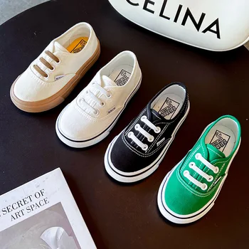 Primavera/Autunno Nuovi Scarpe per bambini Scarpe di tela per bambini Sneakers coreane colorate Ragazzi Suole morbide Scarpe per ragazze Zapatillas Tenis 1