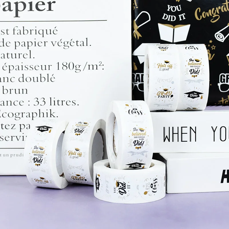 Description Picture 4 of item1-15pcs Congratulation Grads Decorations Class of 2024 Graduation Decor Pull Flag Cake Topper Boxes Balloon Grad Party Supplies