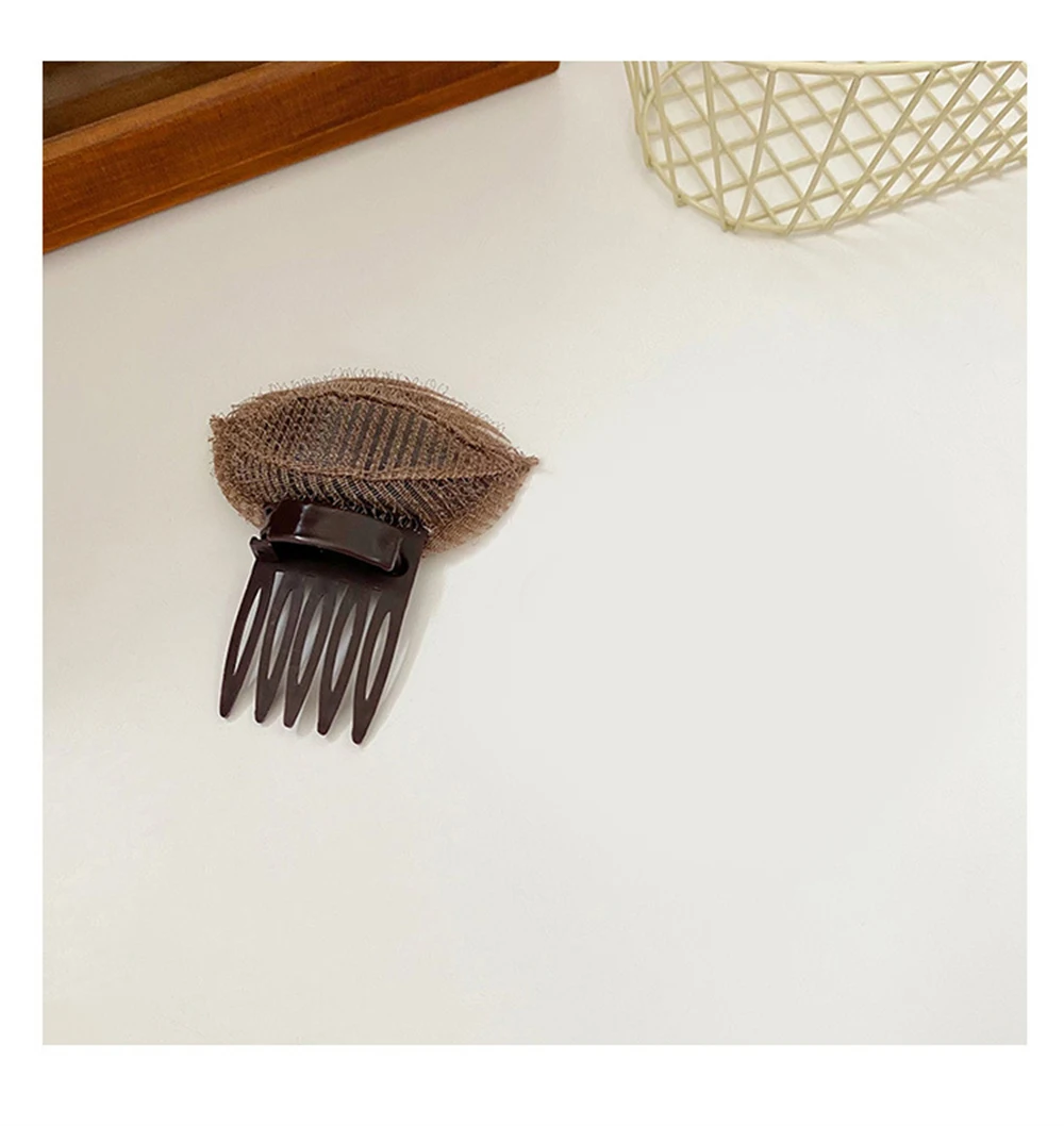 Description Picture 4 of item1~5PCS Invisible Fluffy Sponge Hair Clip Front Hair Line Volume Base Puff Cushion Hair Clips Bun Hair Styling Tool Women Hair