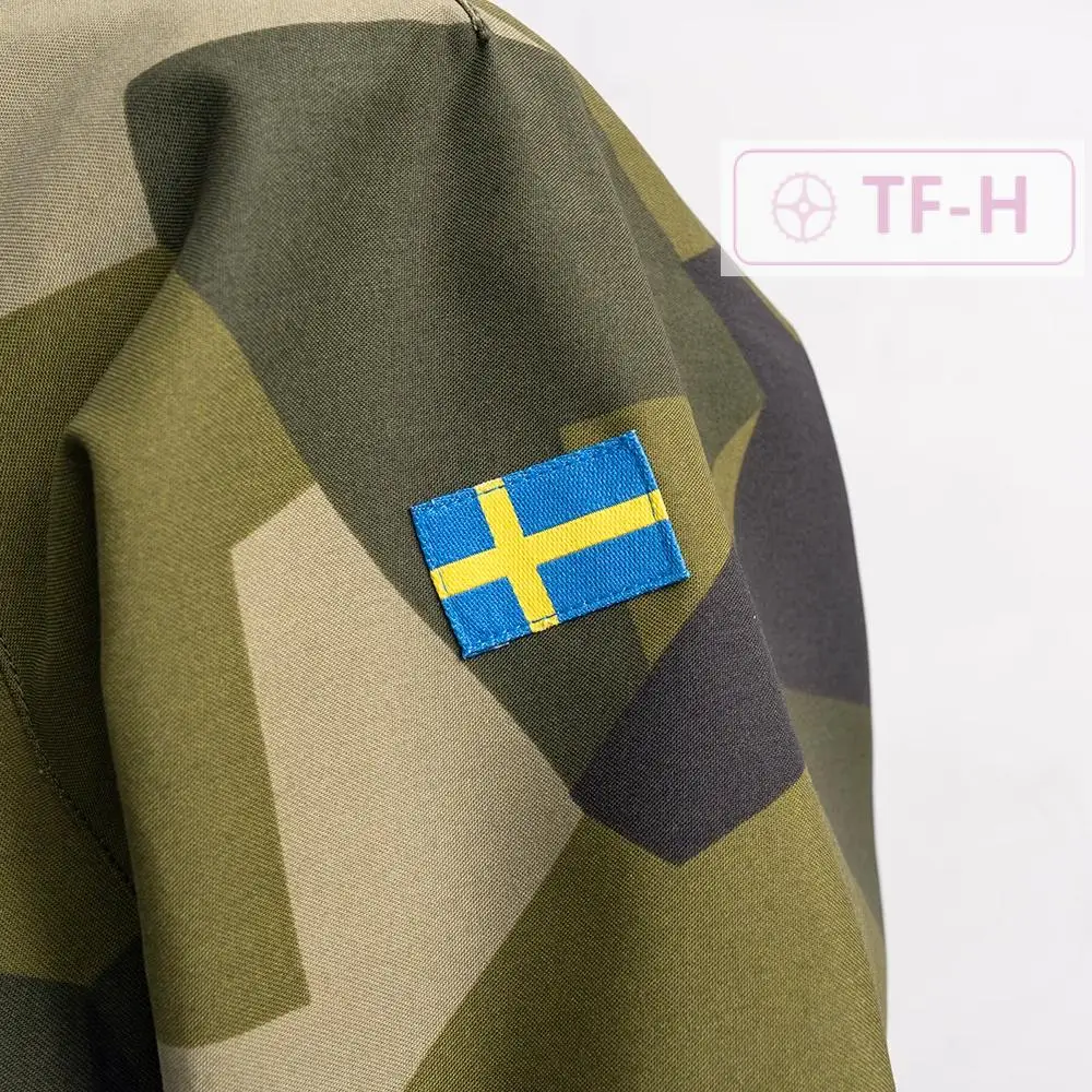 Polonia svedese M90 geometrica mimetica top tattico uomo primavera autunno giacca cappotto XS-XL - immagine 4