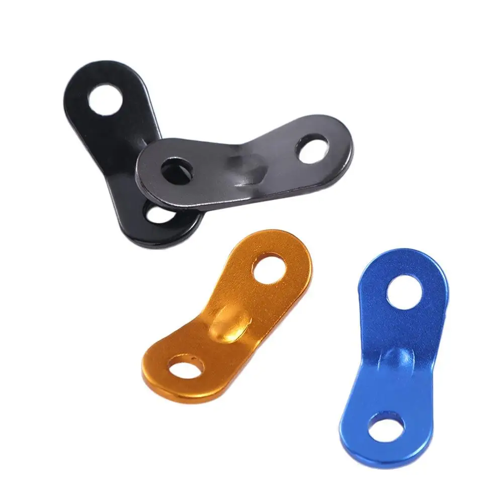 10 Stück Zelts eil spanner aus Aluminium legierung Camping rutsch feste Kabel verschluss schnallen Doppel löcher Winds eil Erdnuss stopper – Detail 22