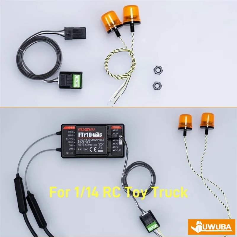 1:14 RC Led Rotierendes Licht Rc Modell Warnlicht Lampe Beleuchtung Für 1/14 Tamiya Rc Traktor Lkw Alle Serie Arocs Mann TGS Etc.
