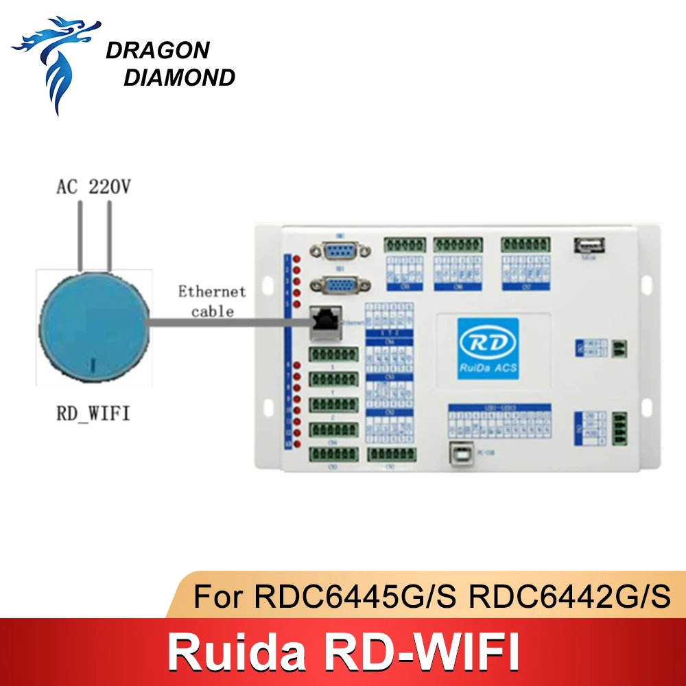 Ruida Wireless WIFI Convertor For RDC6445G RDC6445S RDC6442G RDC6442S Controller System