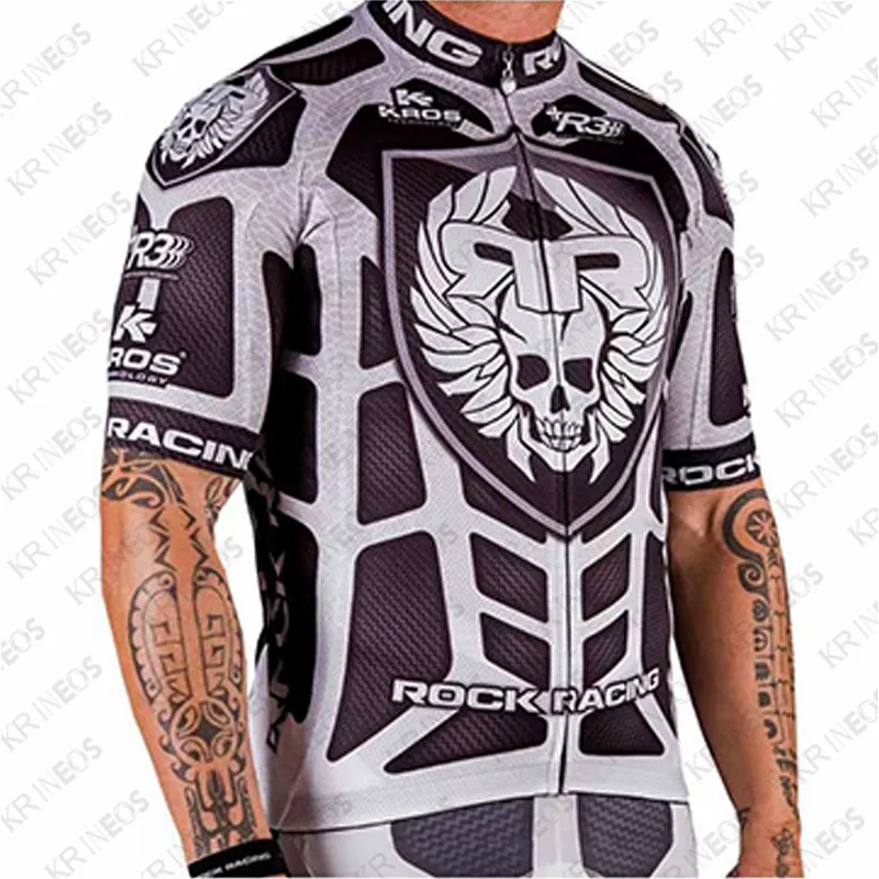 Men's Breathable Short Sleeve T-Shirt Cycling Clothing Rockful Racing Sports Equipment Training T-Shirt Summer