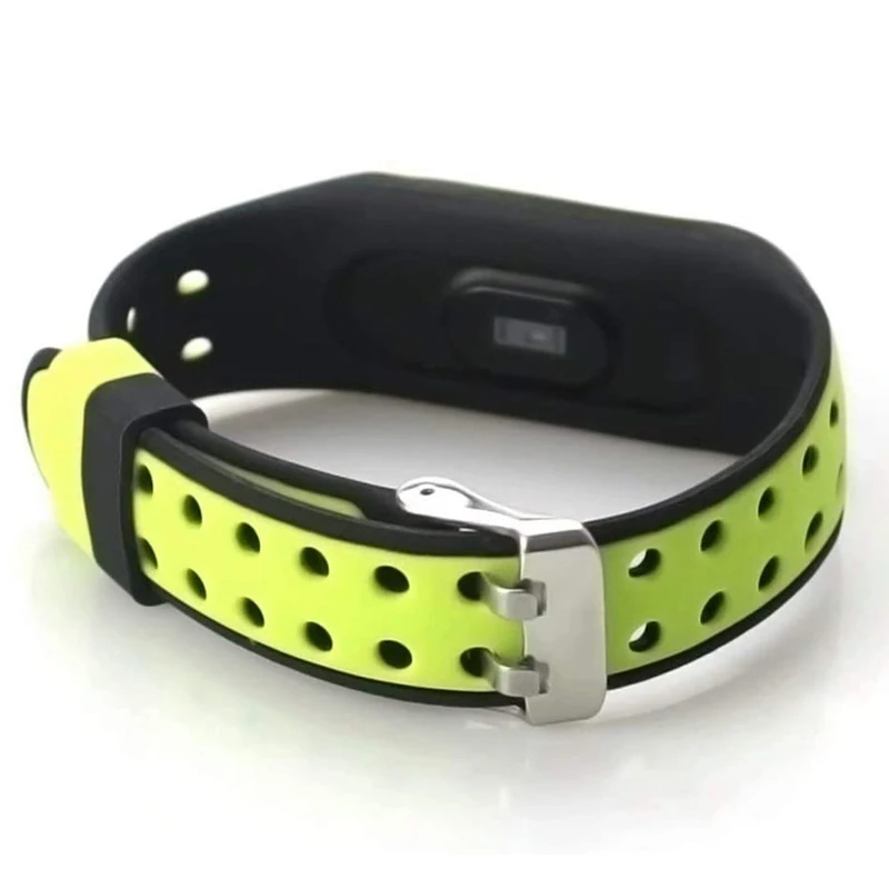 For Mi Band 3/4/5/6/7 Two Color Silicone Strap Mi Band Replacement Silicone Smart Wristband Xiaomi Mi Band 4 5 6 7 Bracelet 5
