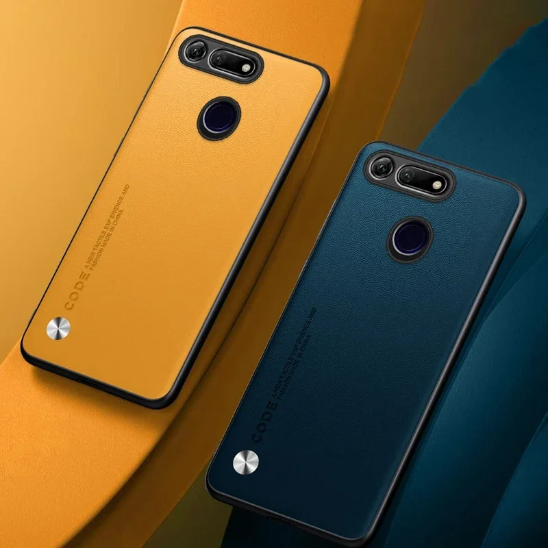 Premium PU Leather Matte Silicone Protective Phone Case - Luxury Back Cover