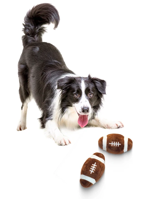 A pet plush toy can be a sound ball-shaped pet training toy interactive play small football pet toys for pet use only 6