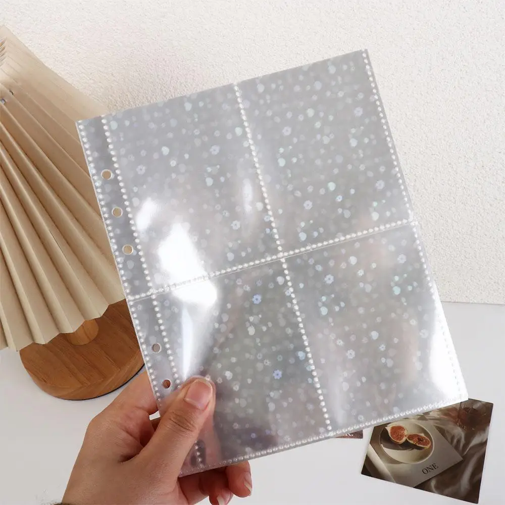 10pcs Plush Cartoon Plush a6 Photocard Holder a6 Dog Kpop Binder 4 Grids PVC Photocards Collect Volume Albums