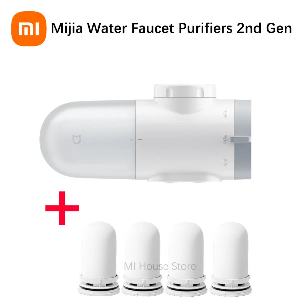 Faucet Water Purifier 2nd Gen 5-fold Rust Removal Activated Carbon Filtration Device For Kitchen Faucet XIAOMI Mijia