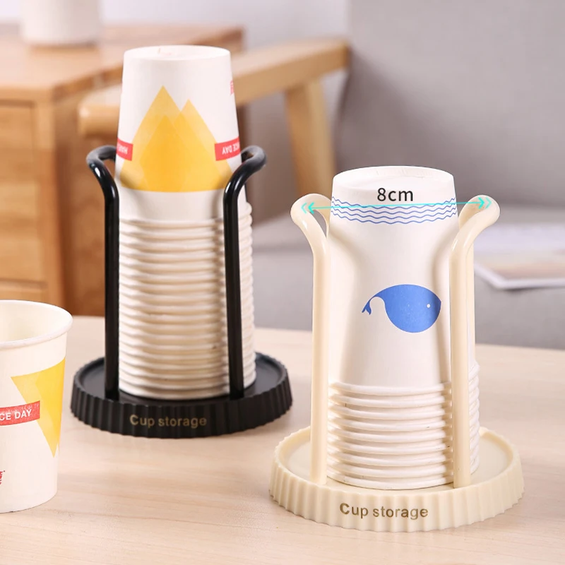 Cup Storage Holder Paper Cup Dispenser Paper Cup Storage Holder Rack Shelf Water Tea Cups Dispenser Mug Display Stand Organizer Supplies Home Organization Storage Tool