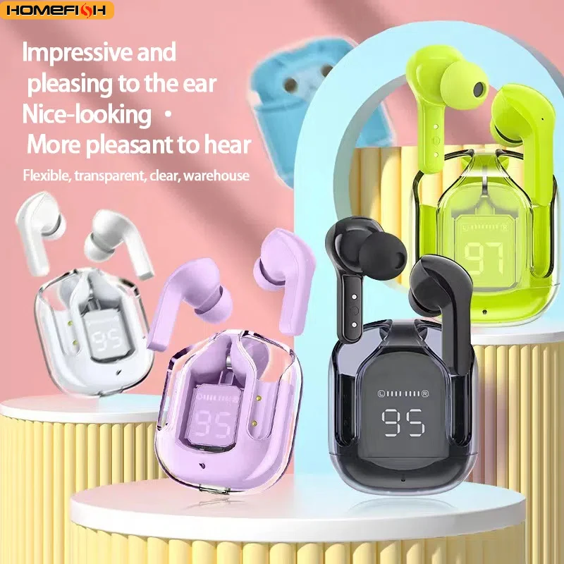 HOMEFISH T2 Wireless BT Earphone Transparency HIFI Headphones for Xiaomi