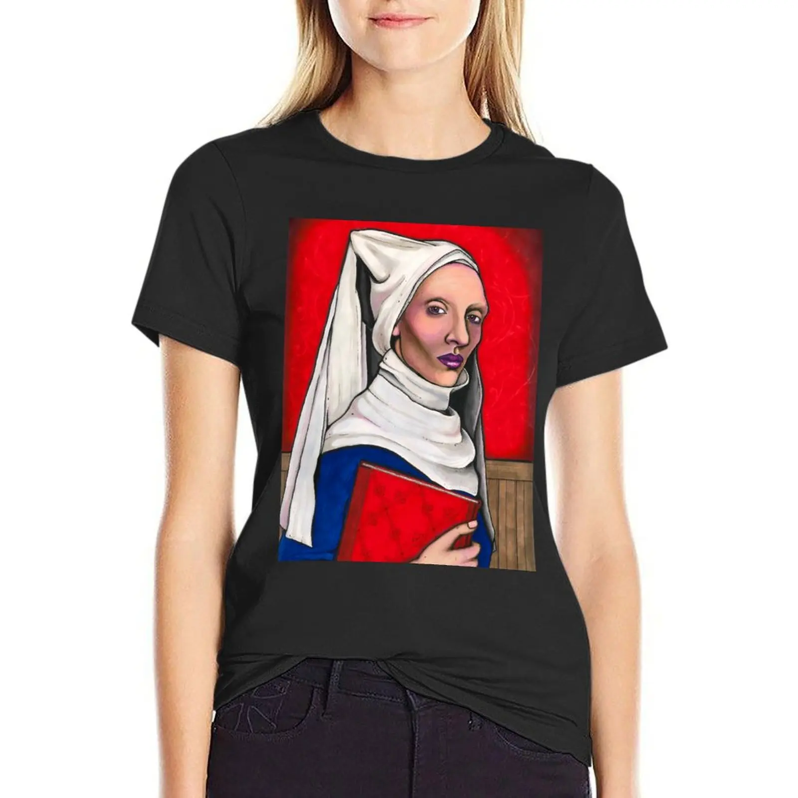 

Christine de Pizan T-Shirt hippie clothes shirts graphic tees summer clothes white t-shirts for Women