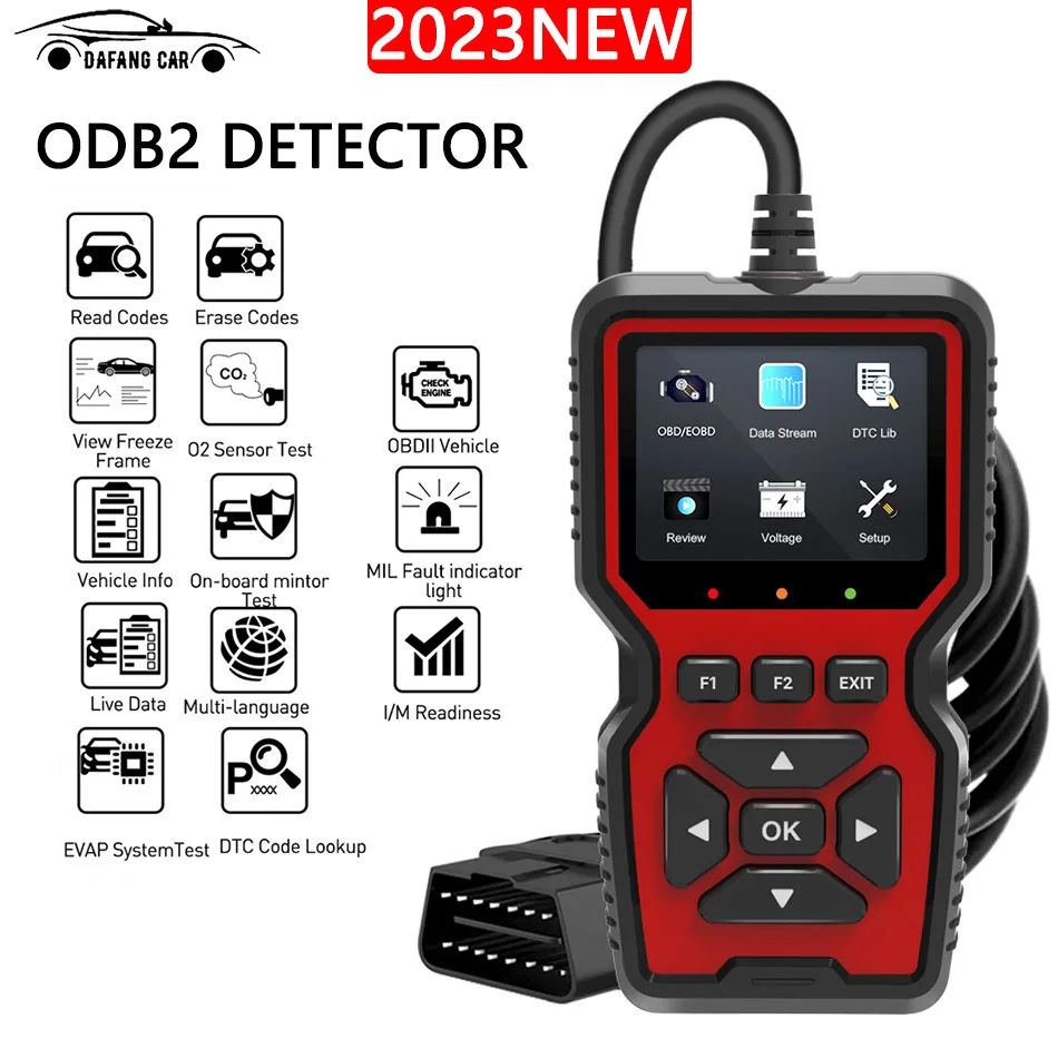 OBD2 Scanner Car Fault Diagnosis Engine System Diagnostic Tool Lookup