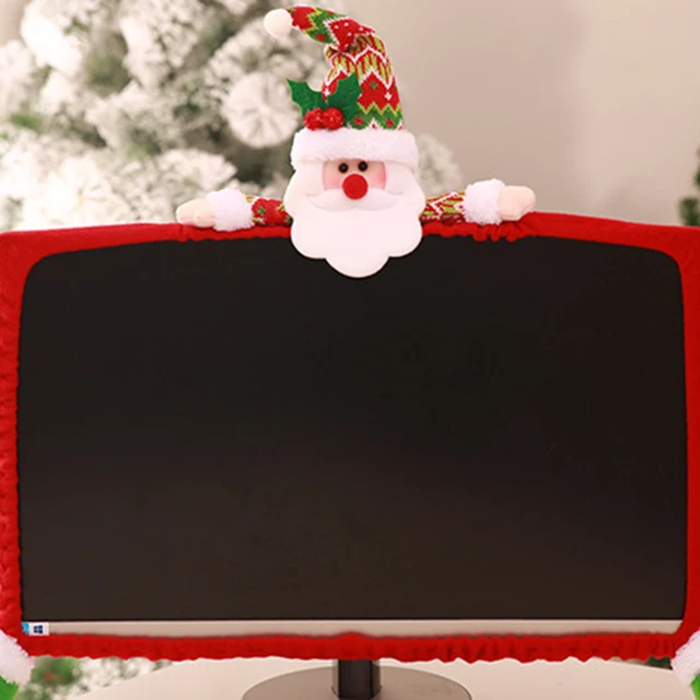 Christmas Decorations Clearance! Home Decoration 1 Pack Christmas Computer  Monitor Border Cover TV Monitor Cover Elastic Laptop Computer Cover for