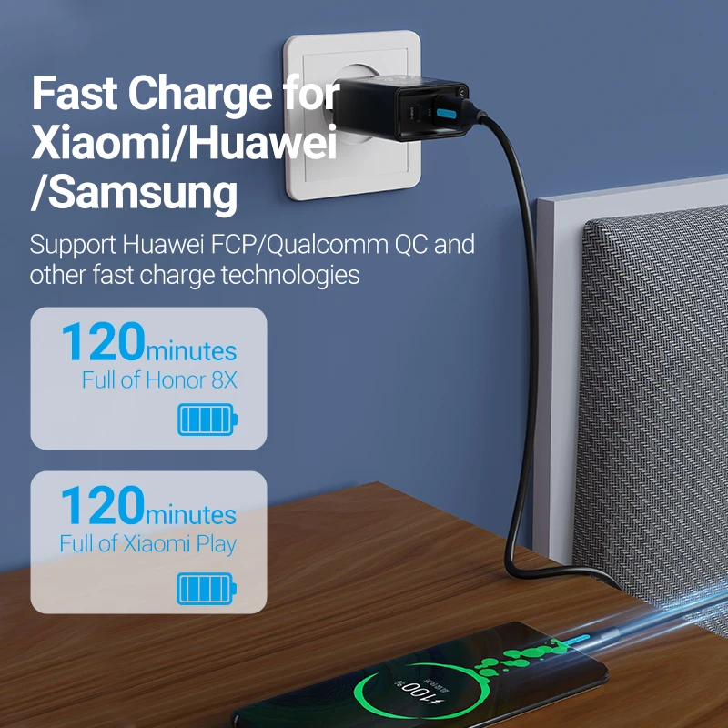 High-Speed 60W Fast Charging Micro USB Cable