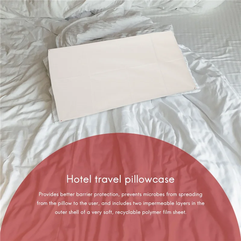 20 Pcs Disposable Pillow Cases Hotel Travel Breathable Single Pillow Case Double Bed Sheet Quilt Case Hotel