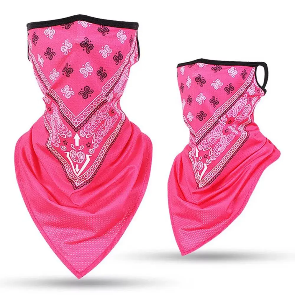 Balaclava Hat Summer Breathable Balaclava Ice Silk Face Cover Mask Anti-UV Running Riding Fishing Face Shield Sports Headwrap Accessories