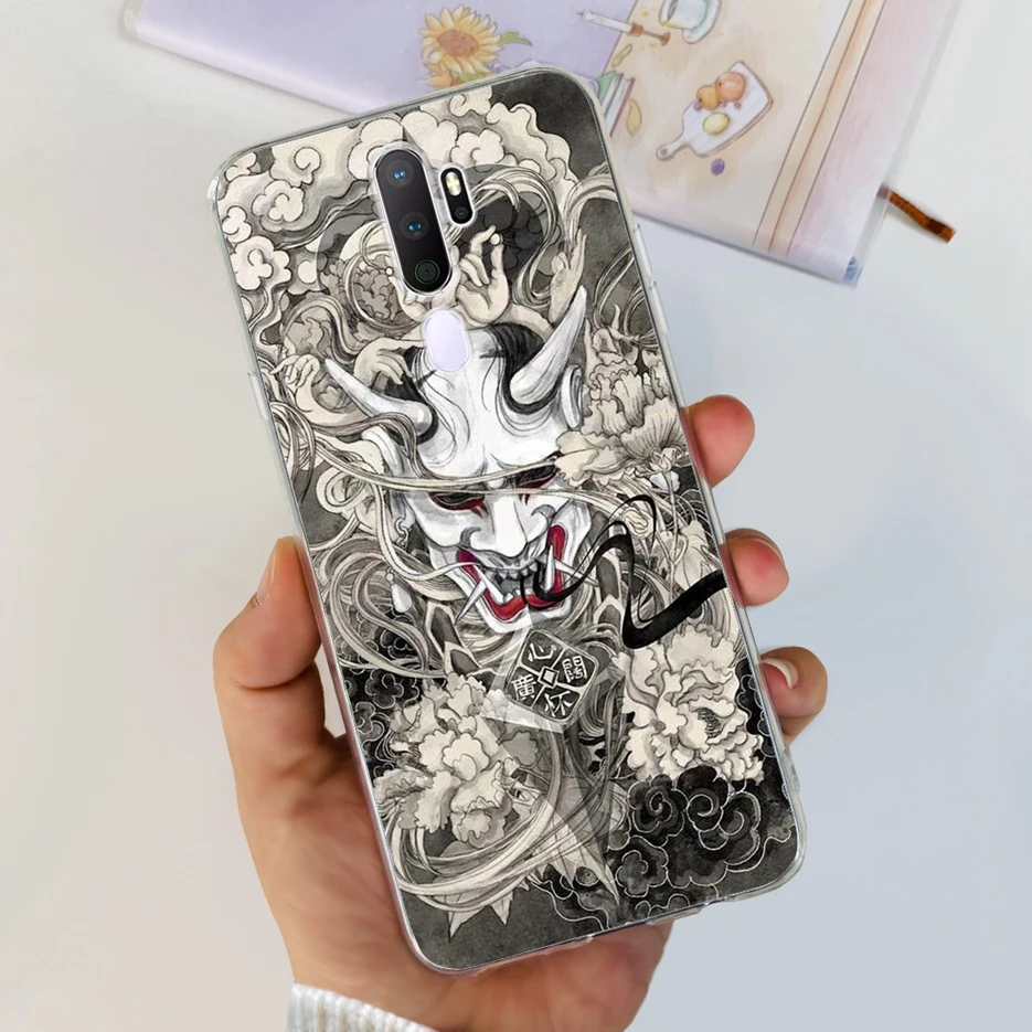 Stylish Painted Clear Silicone Phone Case, Soft Protective Cover