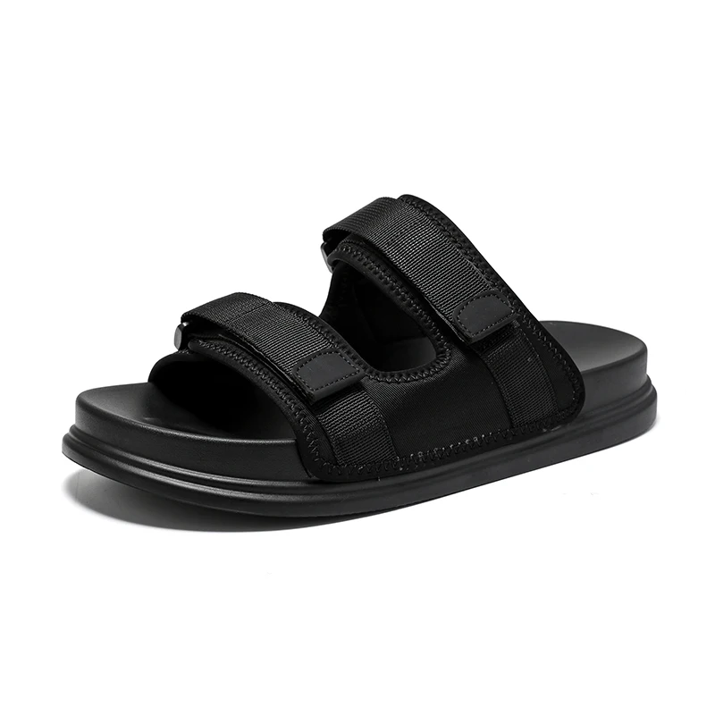Summer Men's sports sandals Outdoor beach sandals Mesh rubber sole soft anti slip sandals High quality black mens Roman sandals
