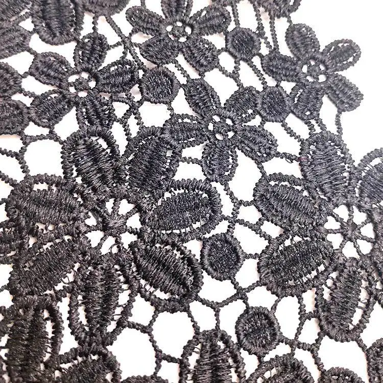 Lace Floral Embroidery Fabric Fake Collar for Needlework White Embroidery Lace Fabric Applique DIY Dress Sewing Supplies Craft