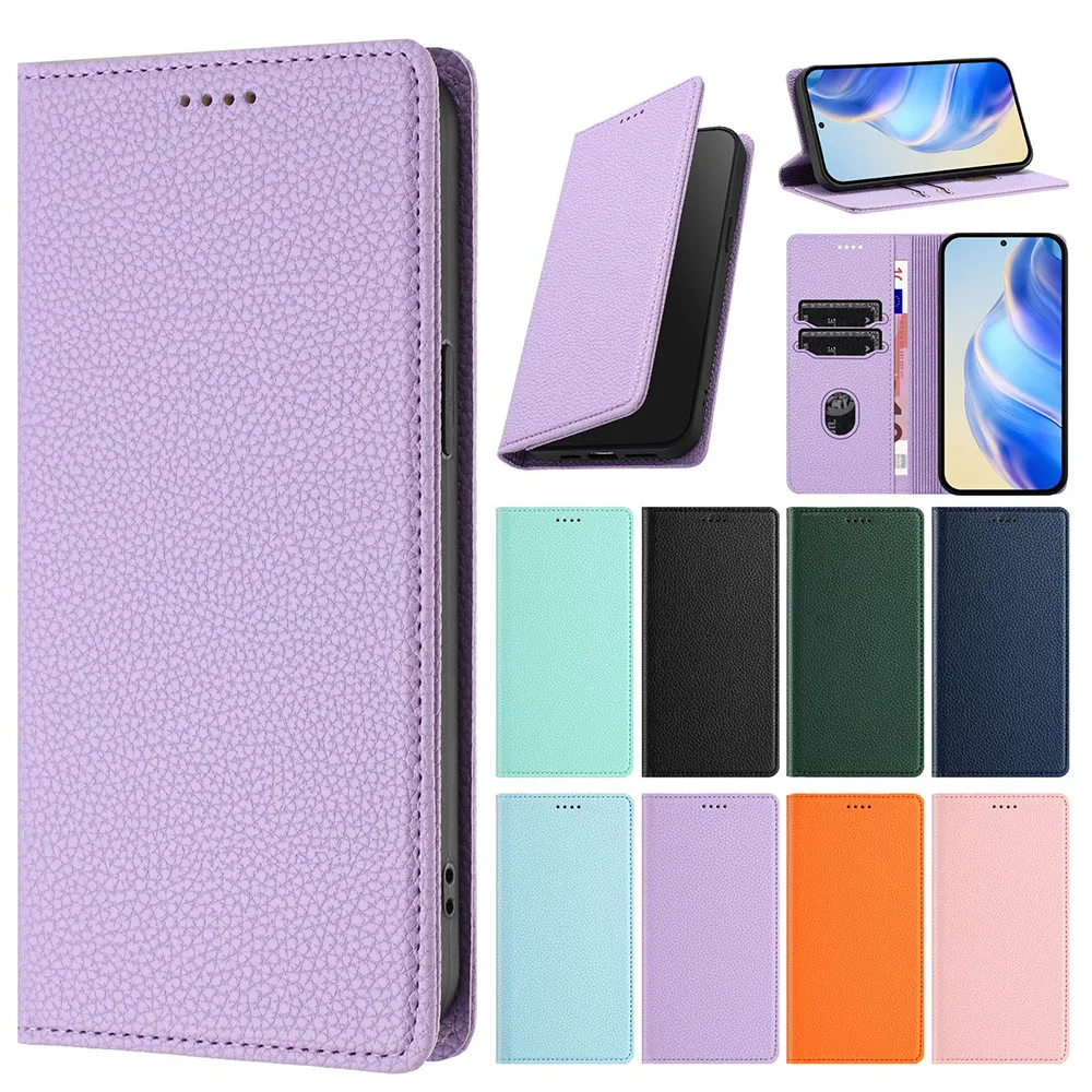 Leather Flip Wallet Case - Elegant Phone Cover and Card Holder