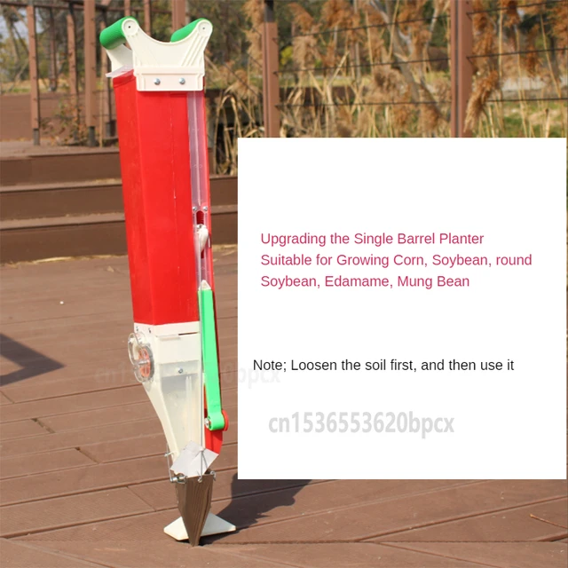 Hordozható Kézi Mini Vetőmag Kukorica Szójabab Mogyoró Pamut Ultra Könnyű, Könnyű Növényi Ültetvényes Munkatakaró Egy / Dupla Cső - Image 5