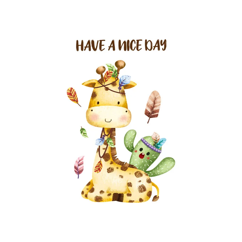 Cute Animals Toilet Stickers for Bathroom Door Wall Decoration Sticker Waterproof Self-adhesive Decals